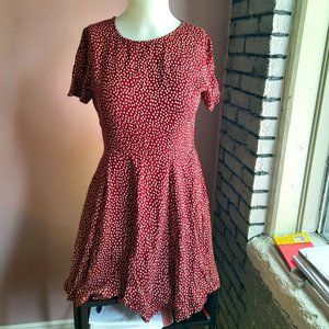 Red Polka Dots Skater Dress
